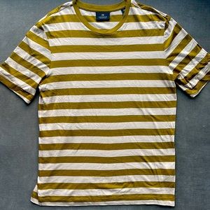 Scotch & Soda Mustard Striped T-shirt